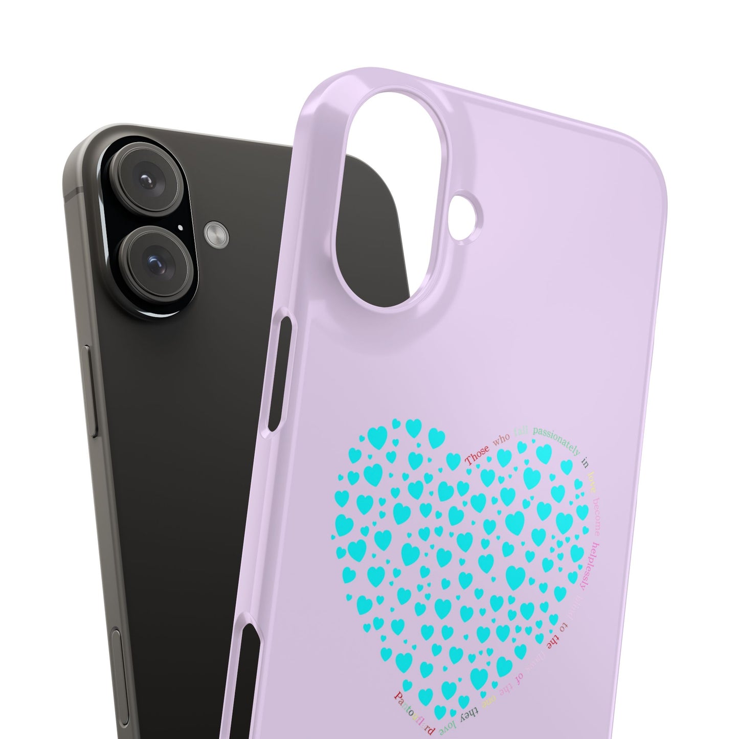 Funda delgada Mint Heart para iPhone