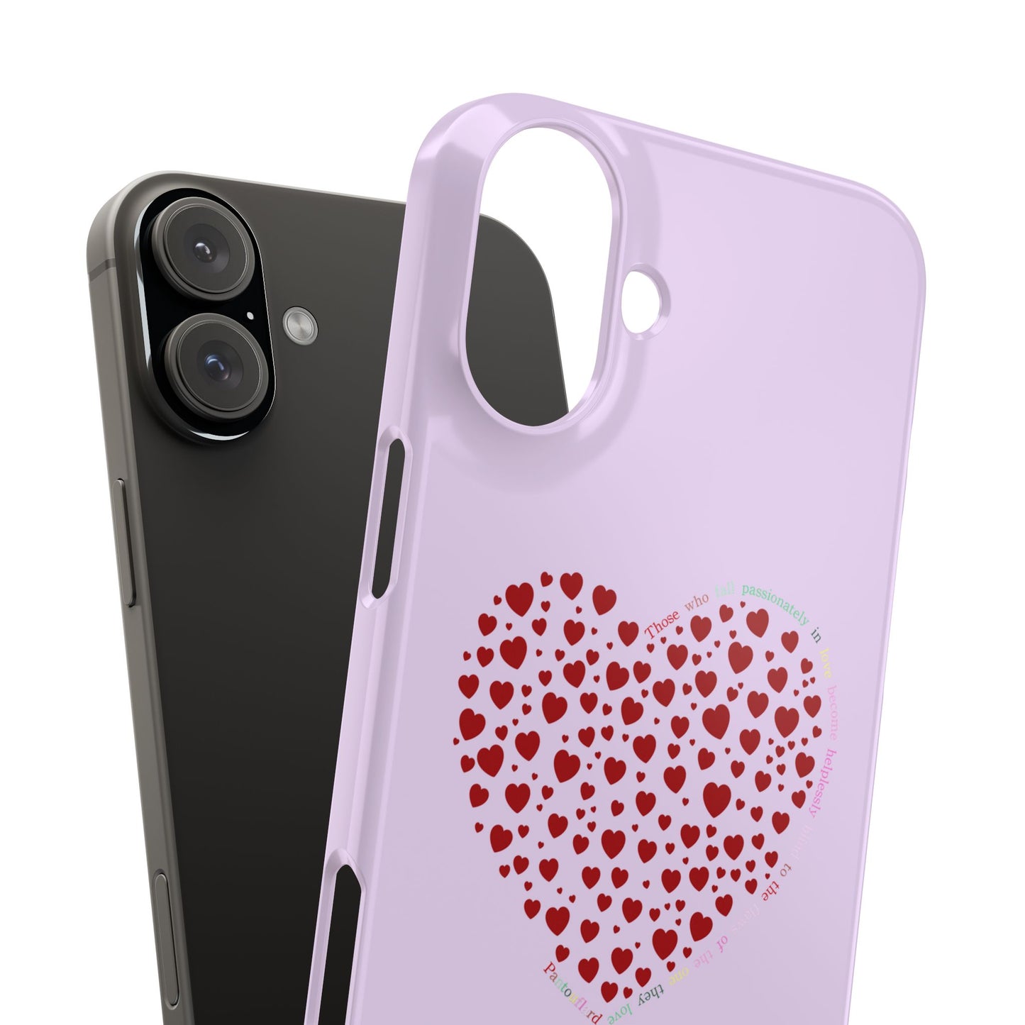 Funda delgada Red Heart para iPhone