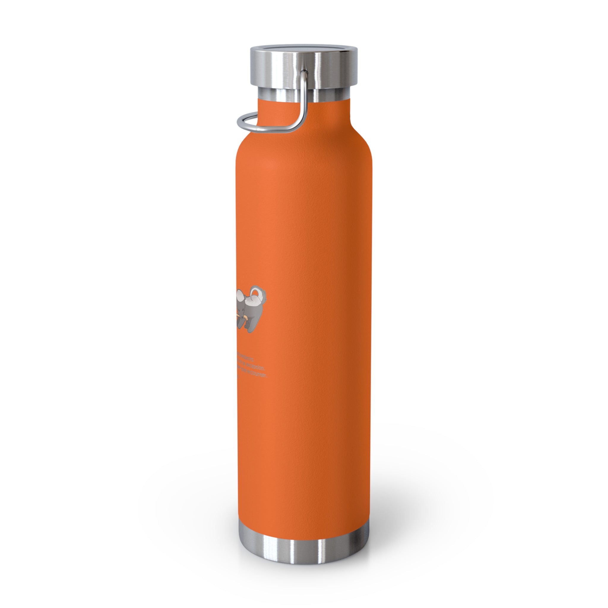 Black Fierce Honey Badgers Quote 22oz Copper Vacuum Insulated Bottle
