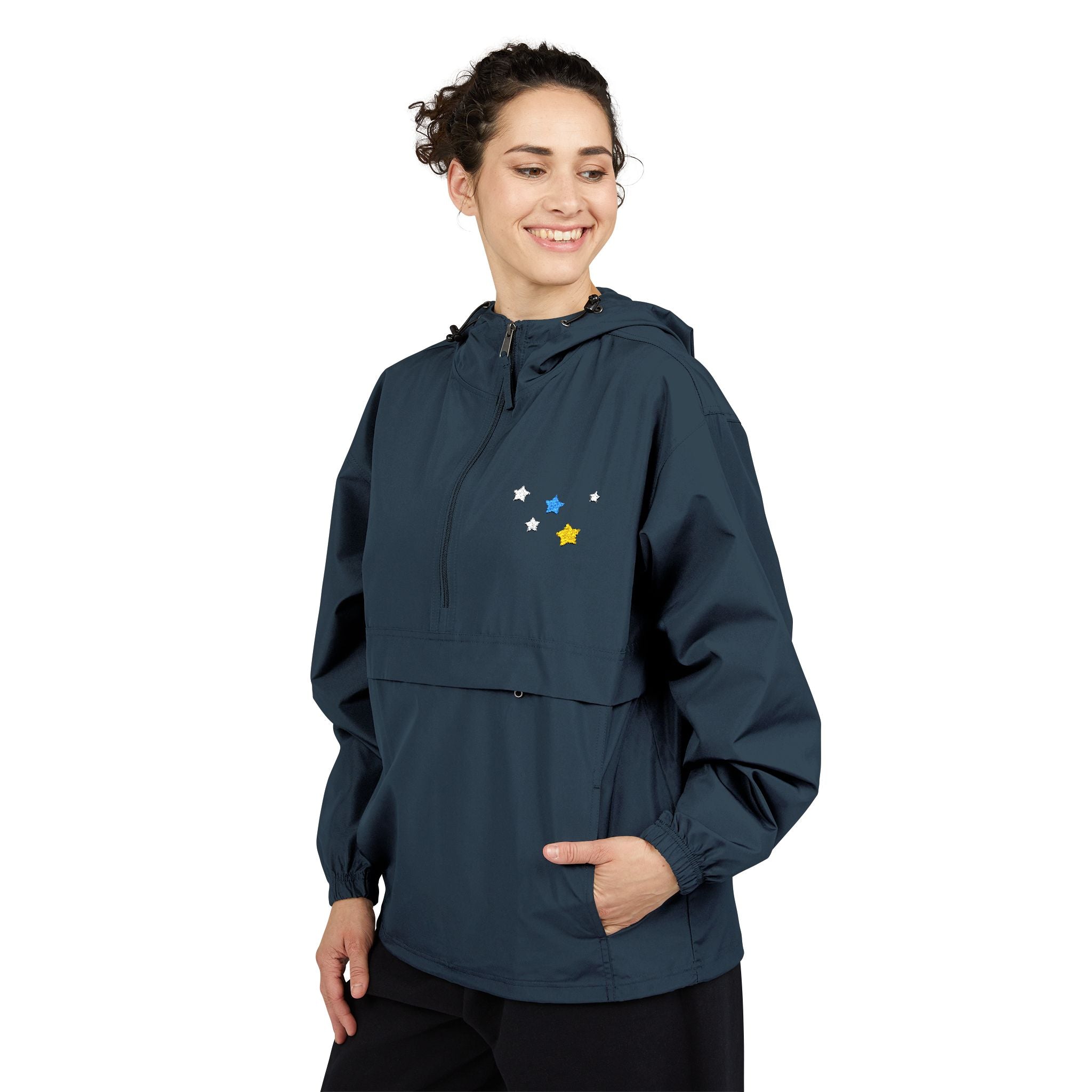 Champion Men's & Women's Cassiopeia Constellation Embroidered Anorak - W-Shape Packable Jacket