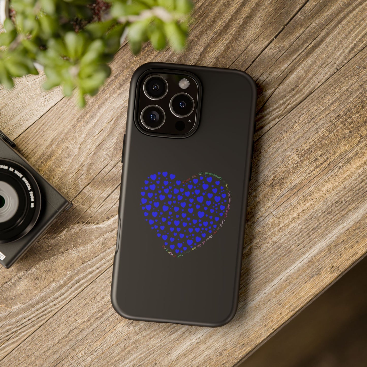 Fundas de corazón azul para teléfonos iPhone, Galaxy, Google Pixel (54 tipos)