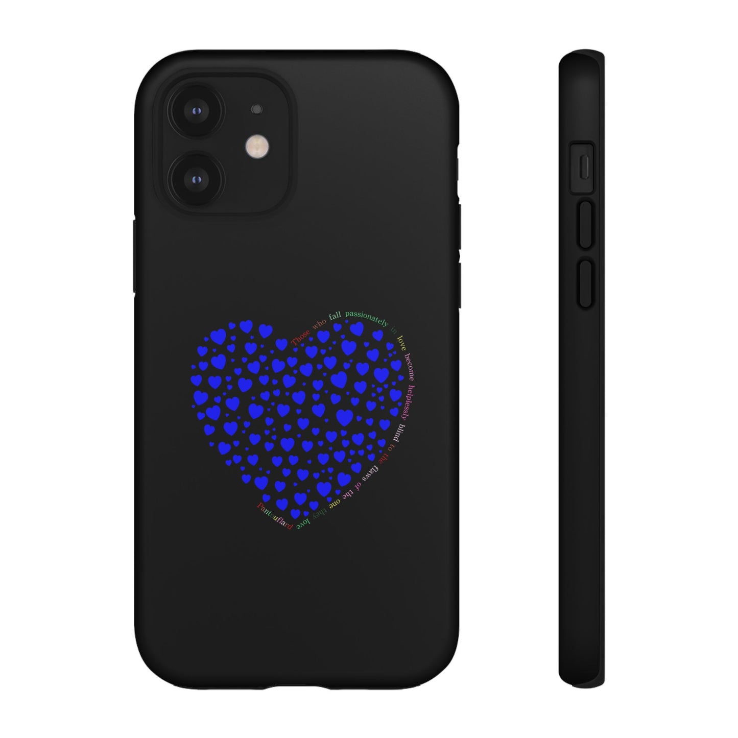 Fundas de corazón azul para teléfonos iPhone, Galaxy, Google Pixel (54 tipos)