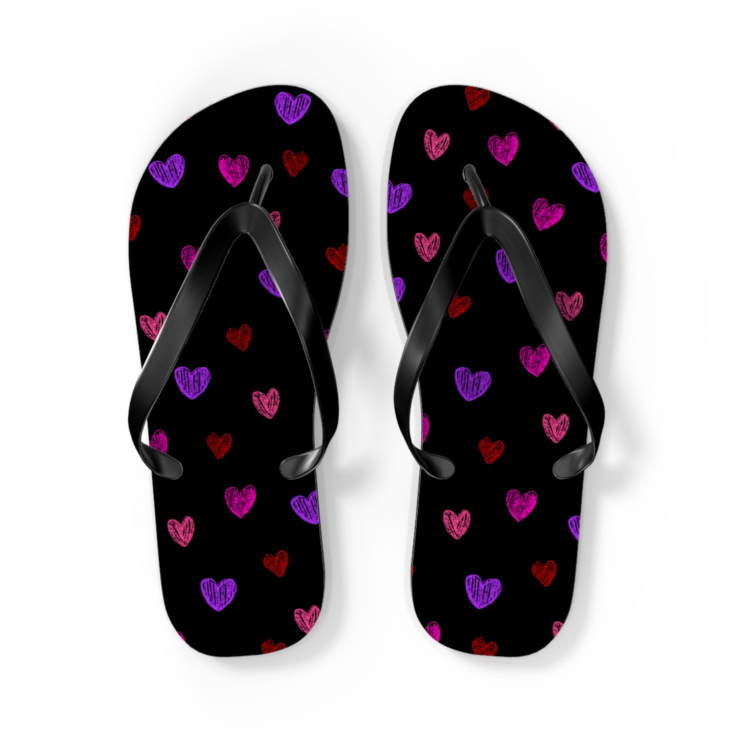 Heart Pattern Flip Flops | Cute Summer Sandals | Beach Footwear | Gift for Her | Valentine’s Day | Casual Summer Vibes | Fun Poolside
