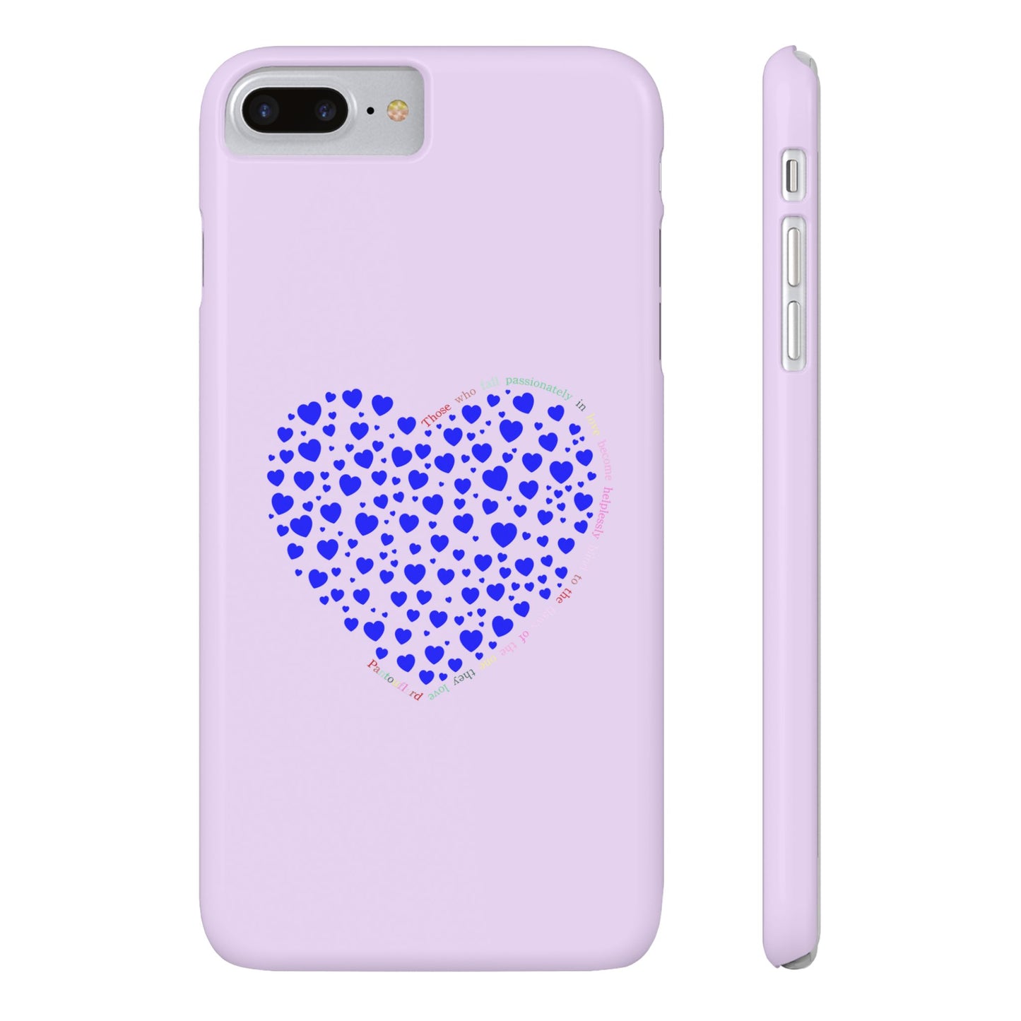 Funda delgada para iPhone Blue Heart