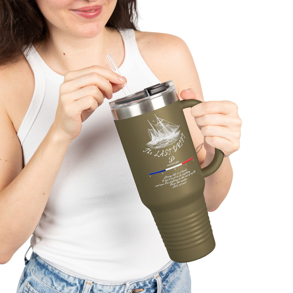 Navy Blue The Last Drift Ship 40oz Stainless Steel Insulated Travel Mug