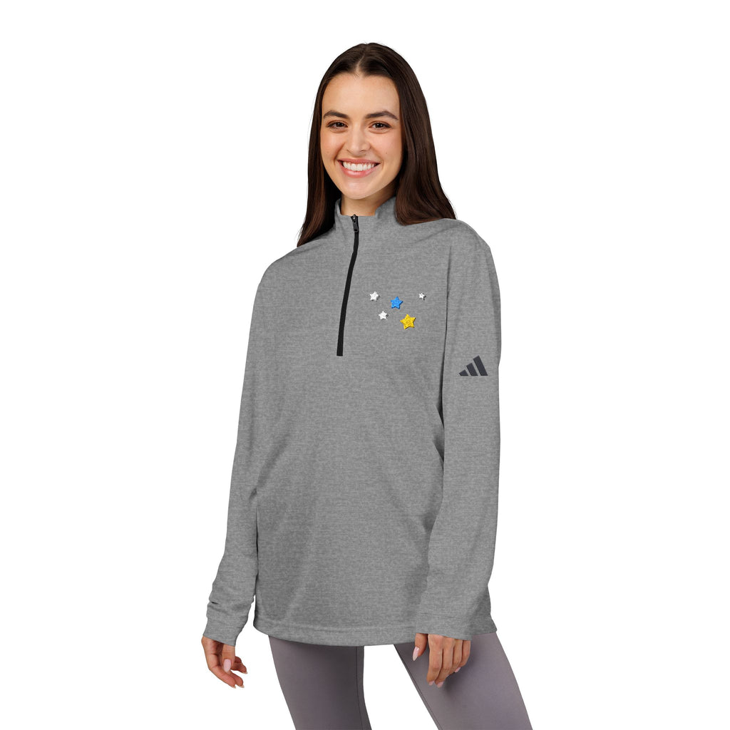 Adidas Cassiopeia Constellation Embroidered Quarter-Zip - W-Shape Performance Pullover