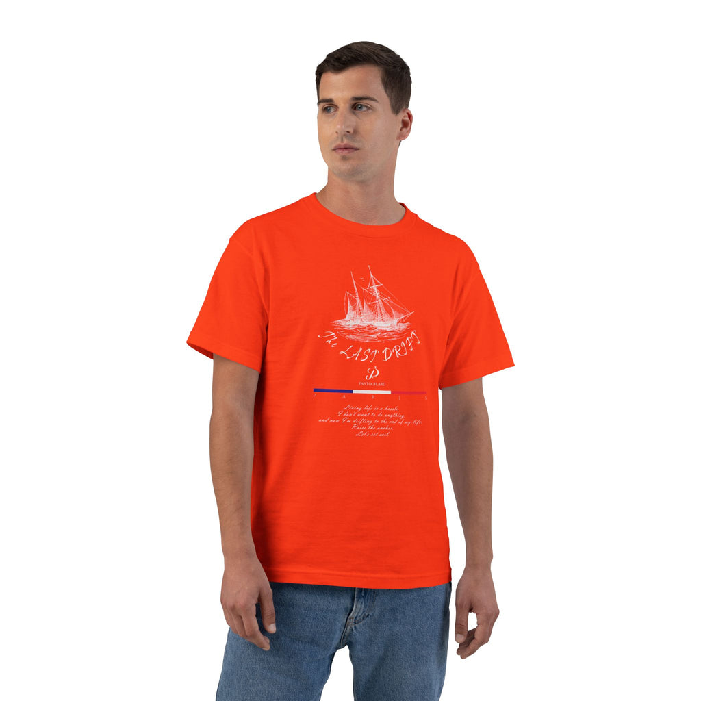 Unisex Black Hanes Vintage Ship Graphic 100% Cotton T-Shirt