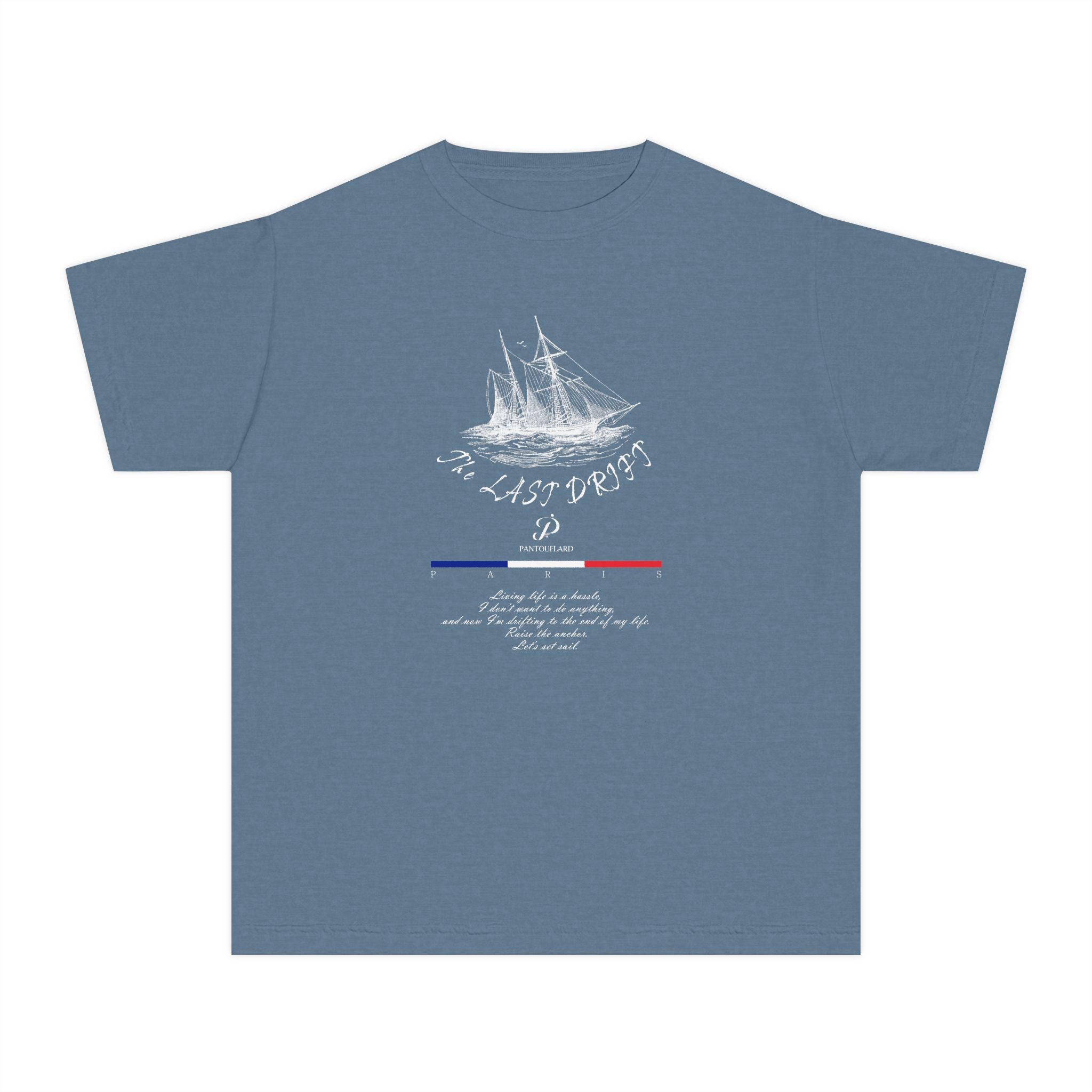Old Money Nautical Heritage Tee - The Last Drift II (Comfort Colors Garment-Dyed Shirt)