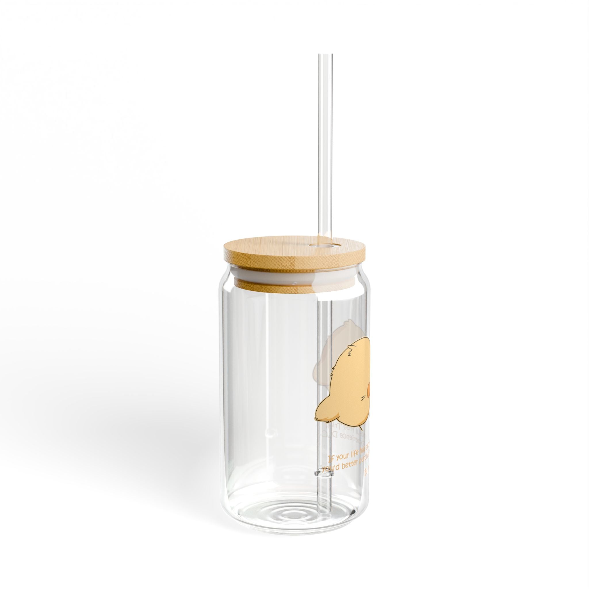 Clear Pantouflard Witty Chicks Tempered Glass Sipper