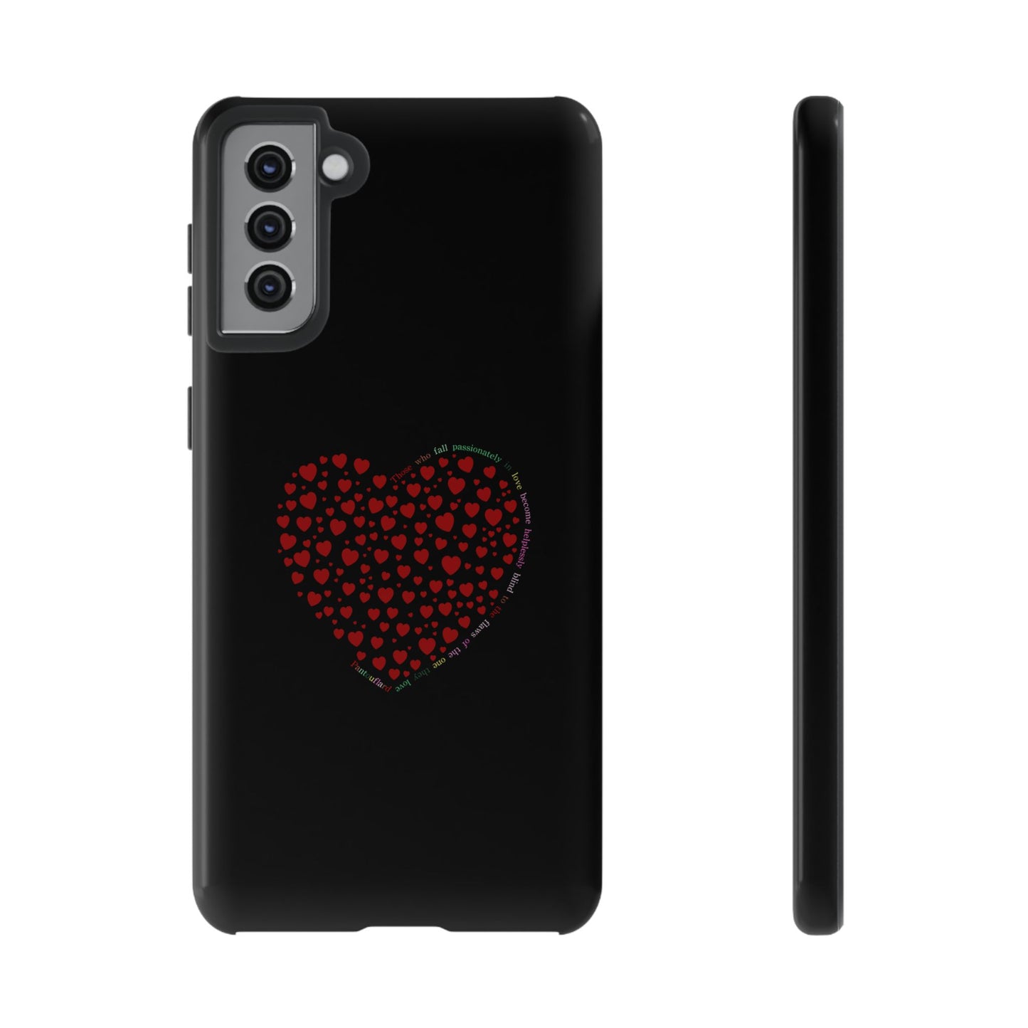 Fundas de corazón rojo para teléfonos iPhone, Galaxy, Google Pixel (54 tipos)