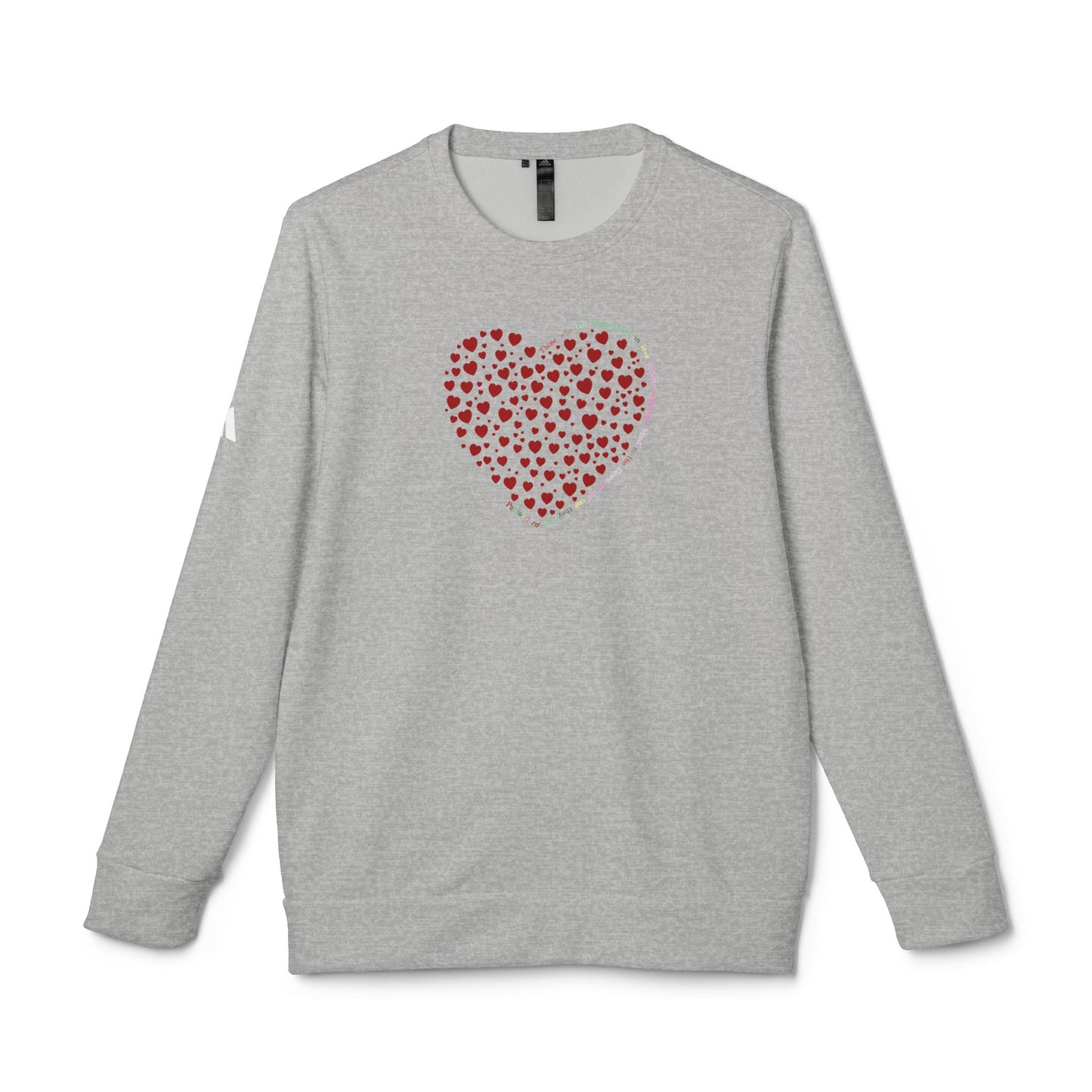 Adidas Unisex  Crewneck Sweatshirt with Red Heart Design