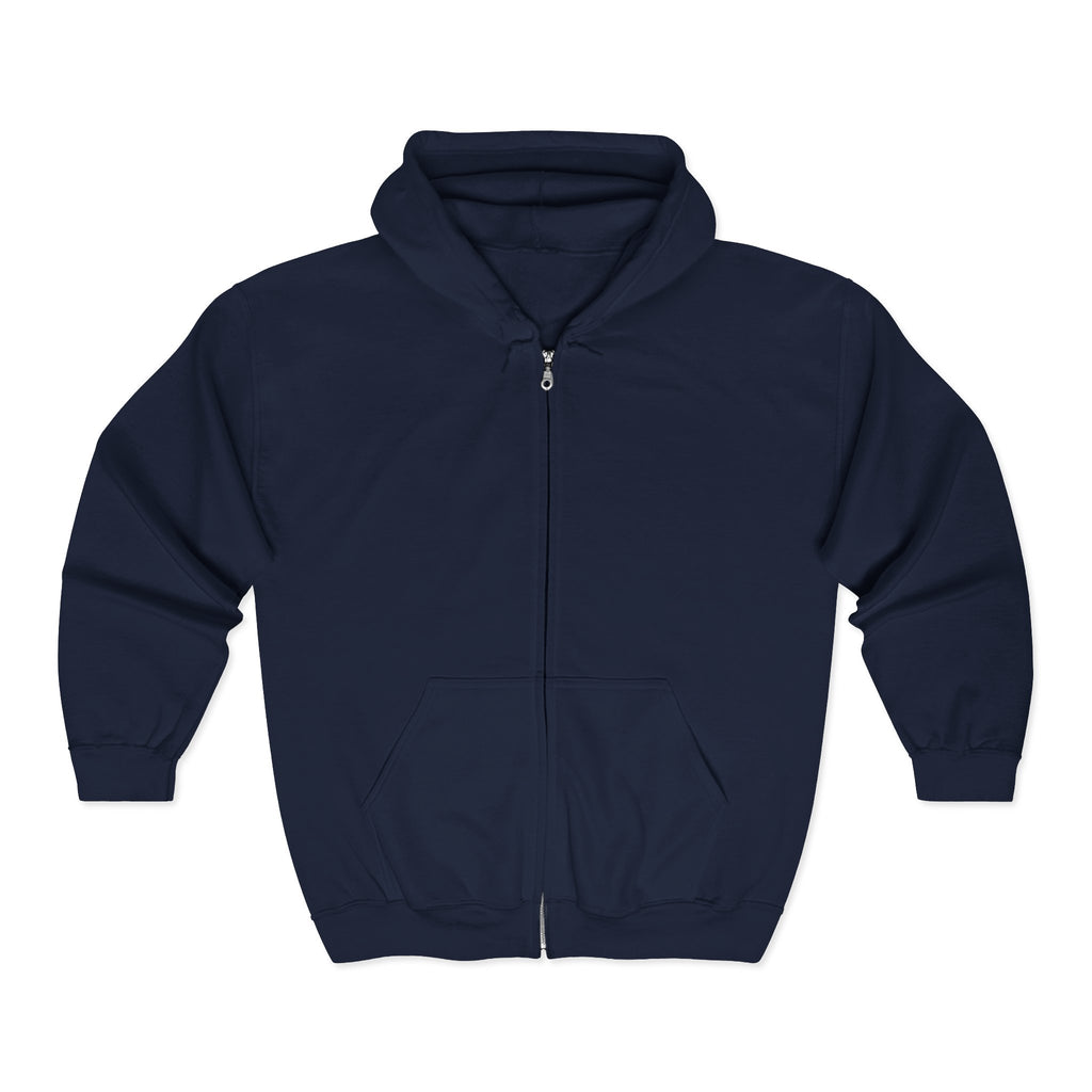 Old Money Aesthetic Zip-Up Hoodie - Back print Heavyweight