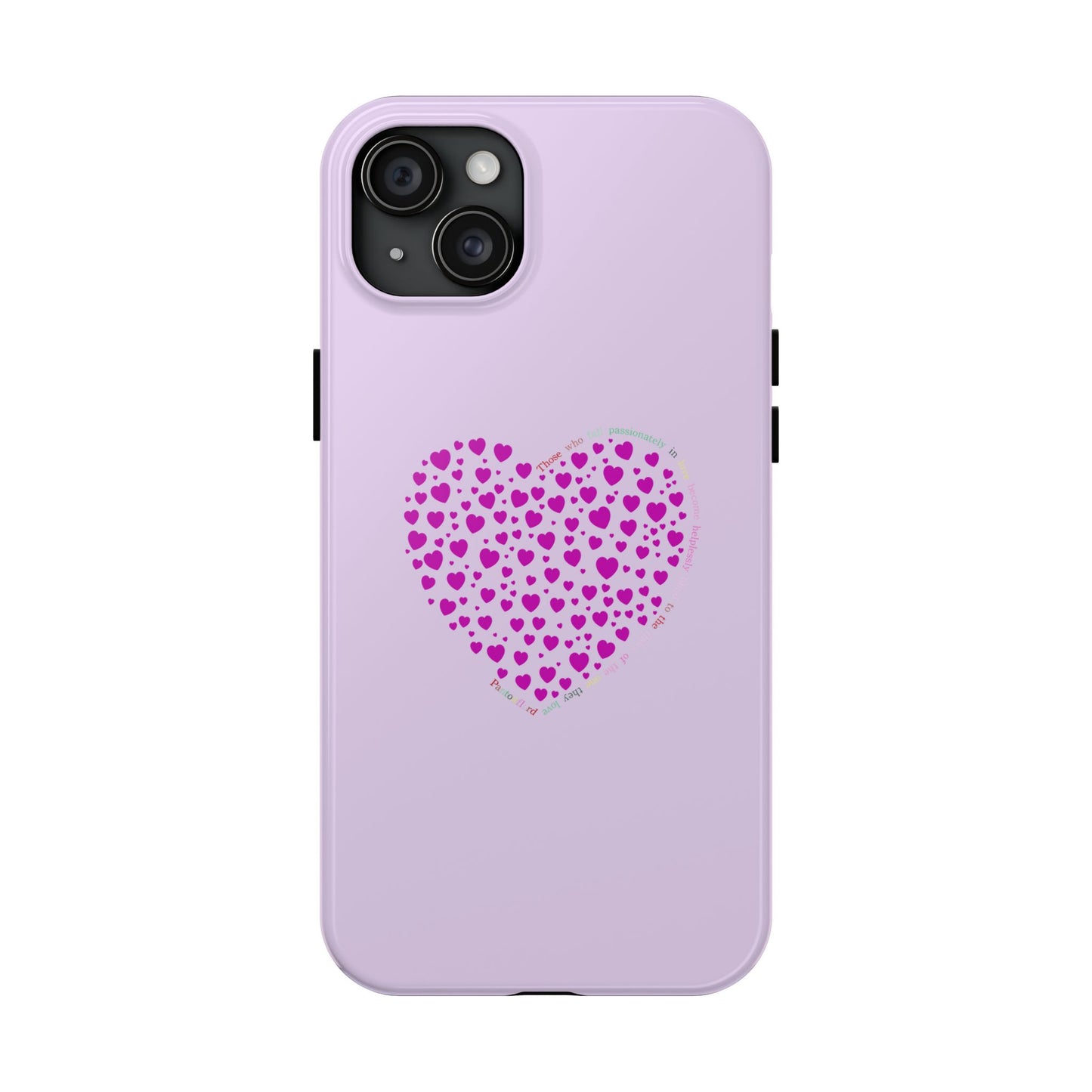Pink Heart Design Tough iPhone Cases