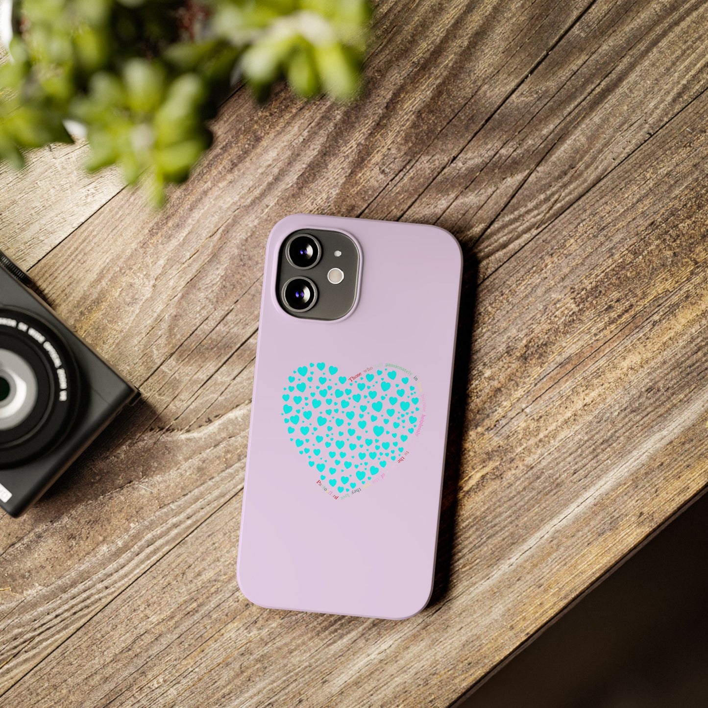 Funda delgada Mint Heart para iPhone