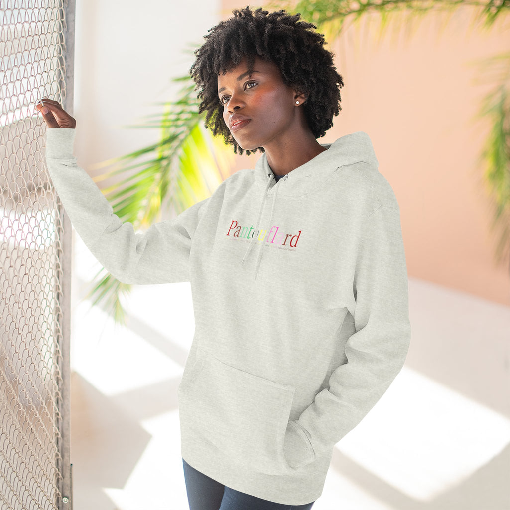 Old Money Aesthetic Premium Hoodie - Pantouflard Colorful Logo (Lane Seven 3-End Fleece)