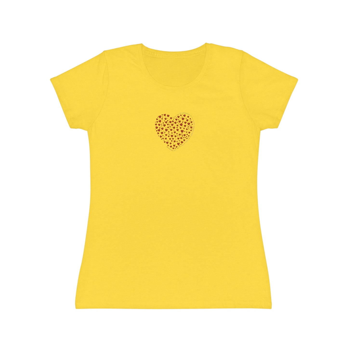 Slim fit Women's T-Shirt (Red Heart)