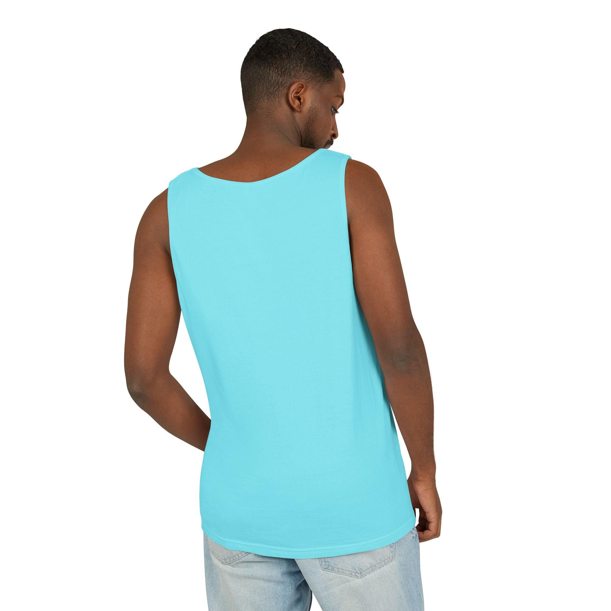 Unisex Black Last Drift Cotton Garment-Dyed Tank Top