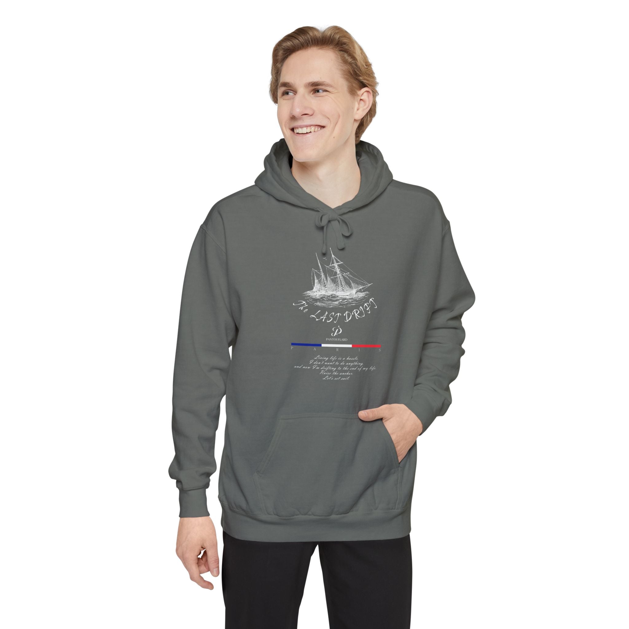 Old Money Nautical Heritage Hoodie - The Last Drift II (9.5oz Garment-Dyed Fleece)