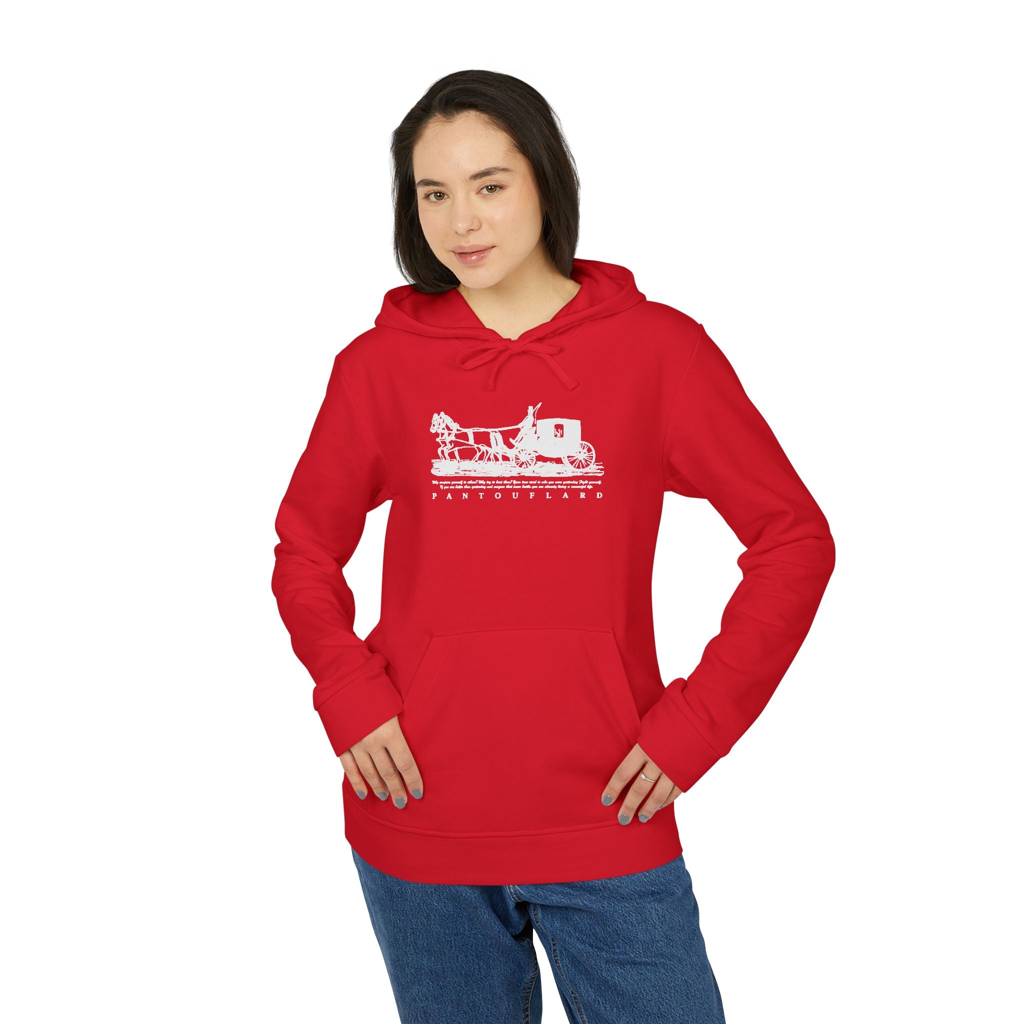 Old Money Tennis Club Hoodie - The Timeless Carriage II (Authentic Adidas Performance Fleece)