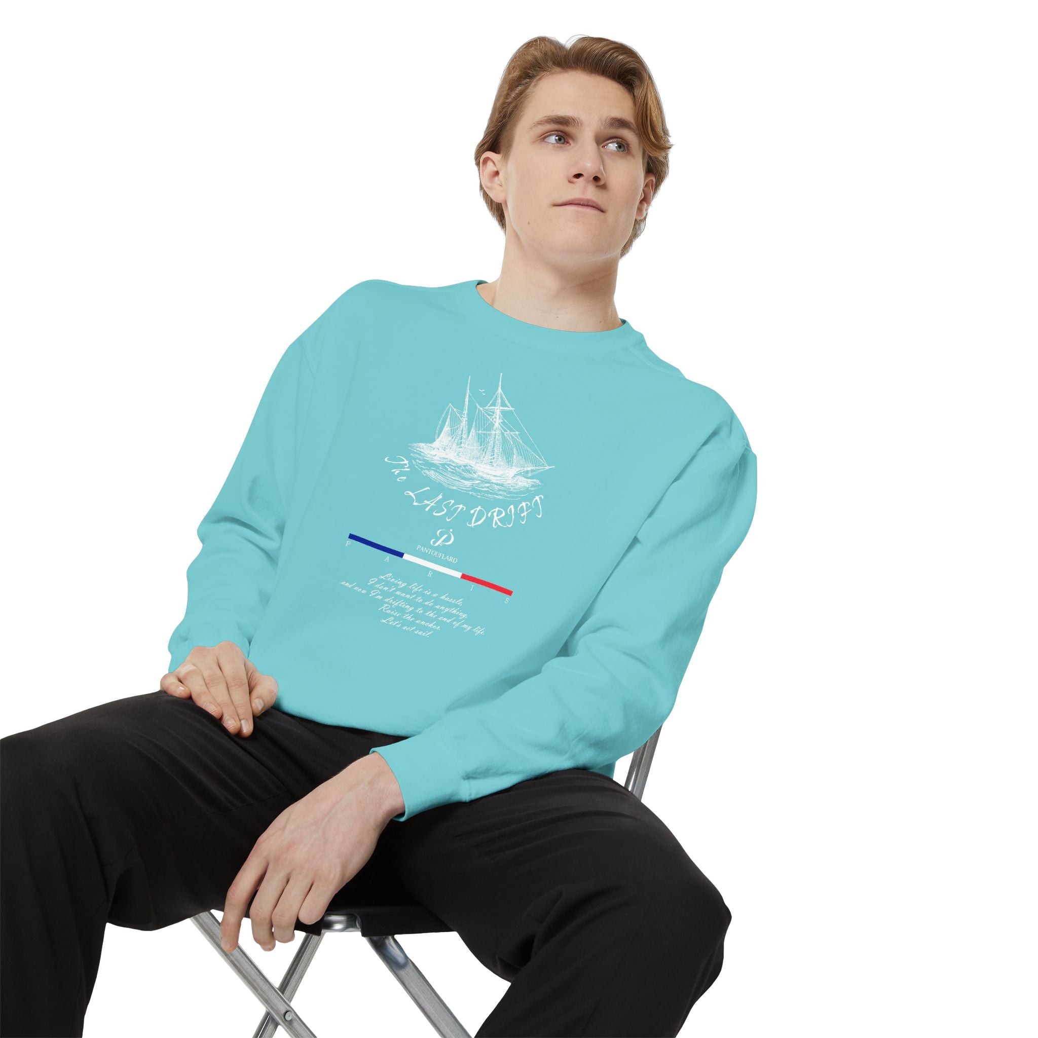 Unisex Navy Last Drift Cotton Blend Sweatshirt