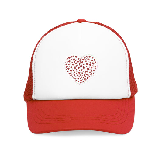 Red Heart Design Mesh Cap