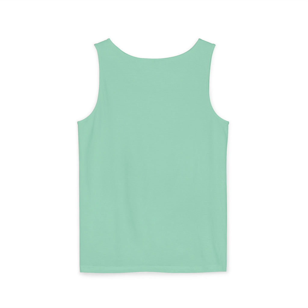 Unisex White Last Drift Cotton Garment-Dyed Tank Top