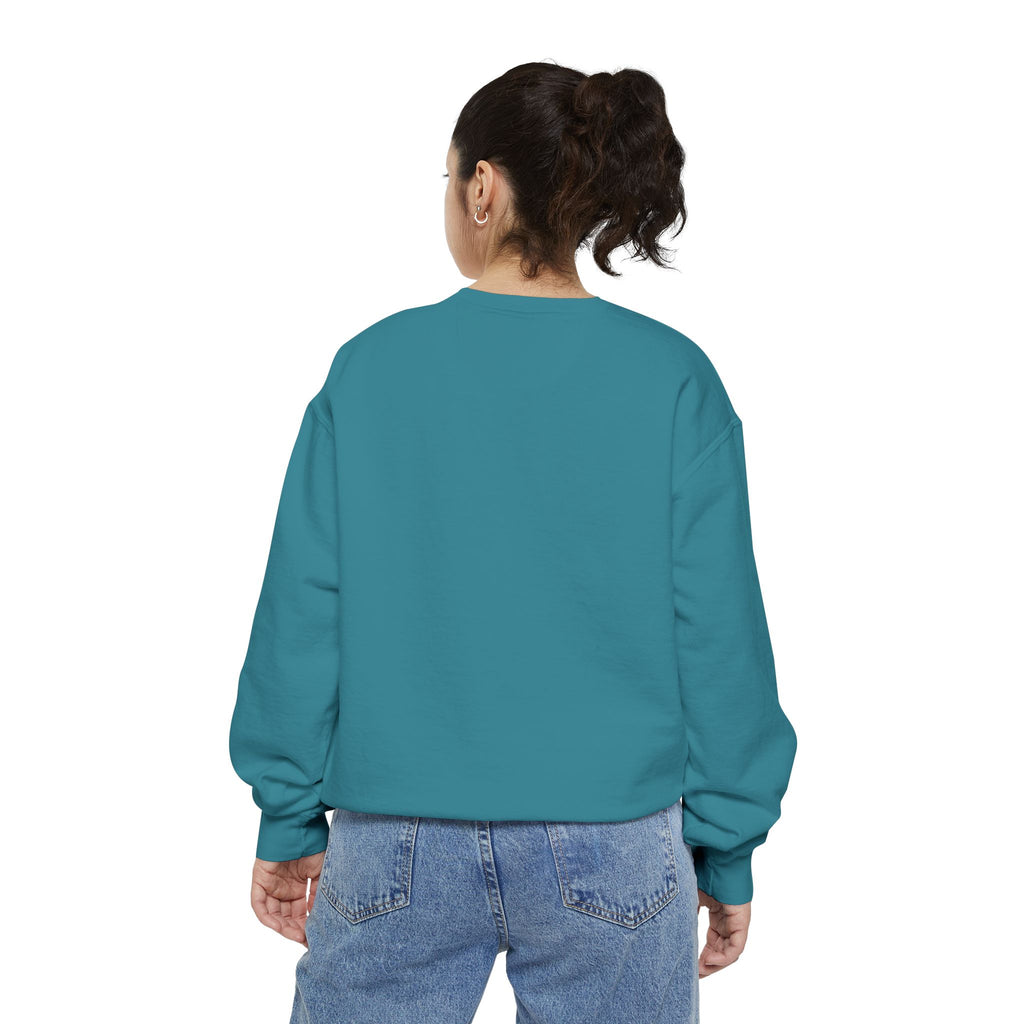 Unisex Navy Vintage Carriage Graphic Cotton Blend Sweatshirt