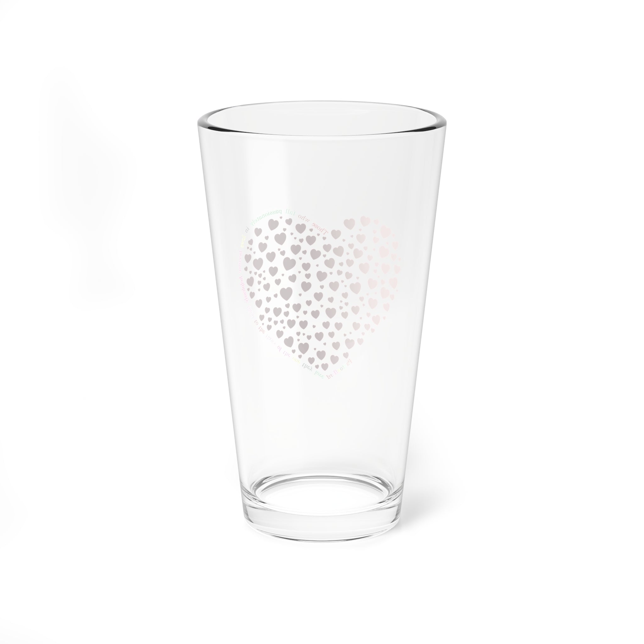 Clear Pantouflard 'Heart of Hearts' Romantic Solid Glass Mixer