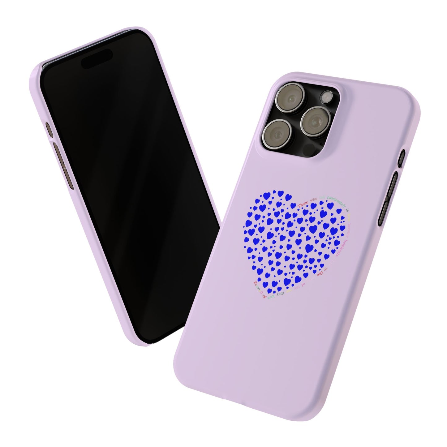 Funda delgada para iPhone Blue Heart
