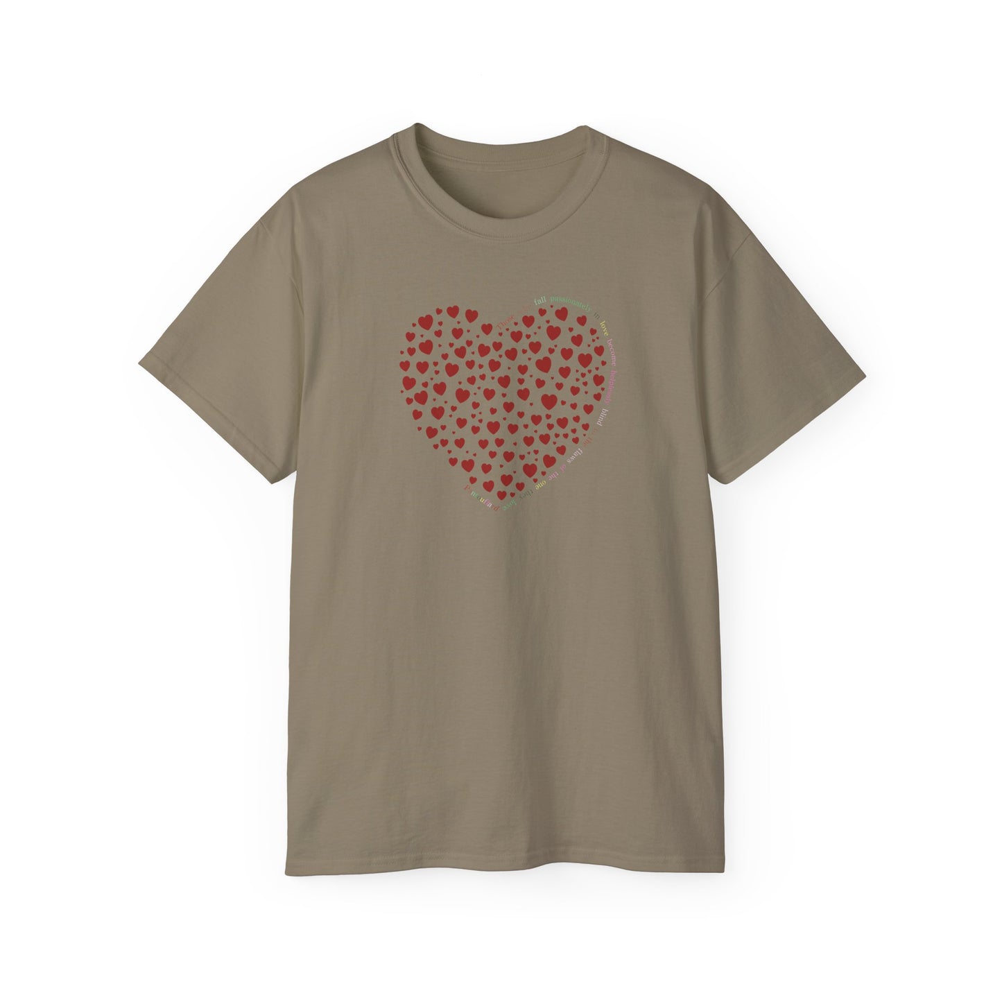 Red Heart Unisex Kurzarm-T-Shirt