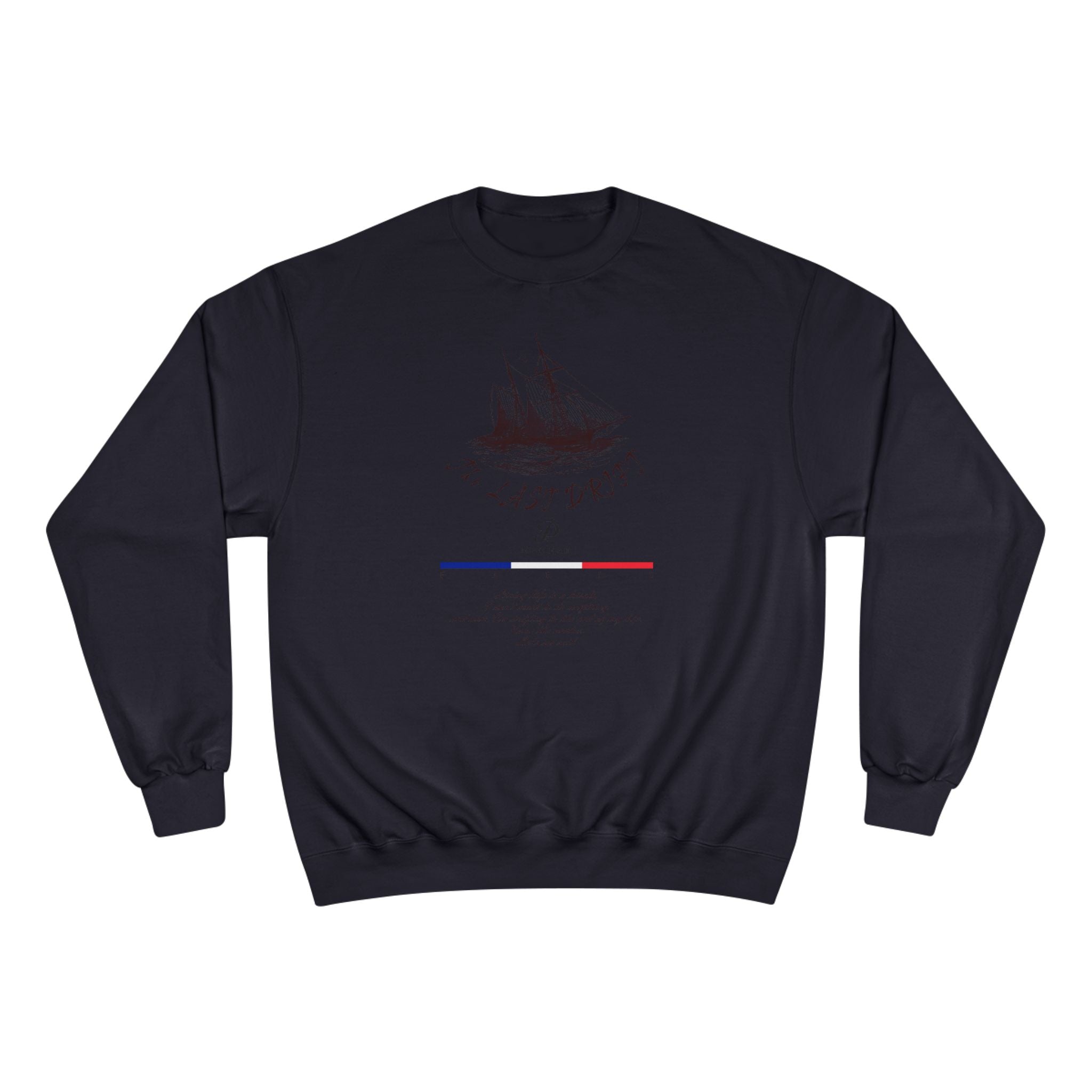 Old Money Nautical Champion Crewneck - The Last Drift I (Paris Streetwear Aesthetic)