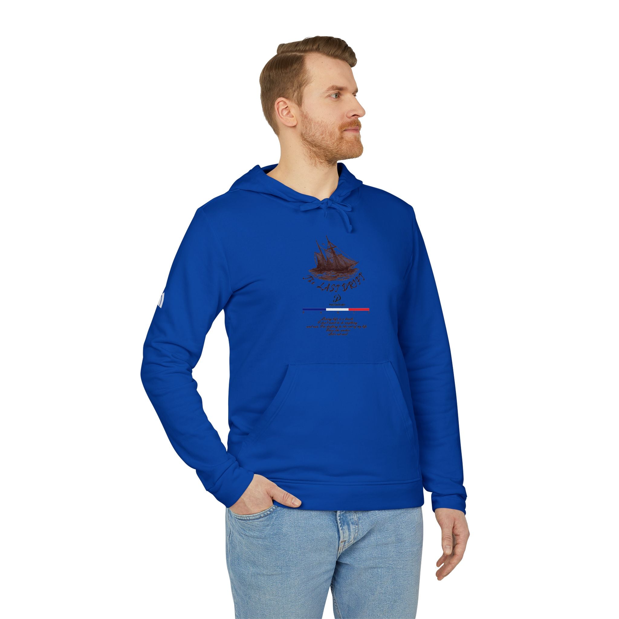 Old Money Yacht Club Hoodie - The Last Drift I (Authentic Adidas Sporty Rich Fleece)