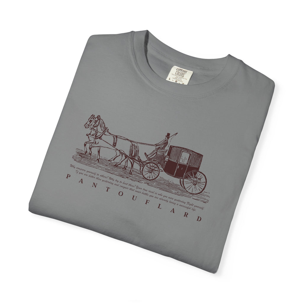 Unisex Burnt Orange Vintage Horse Carriage 100% Cotton T-shirt