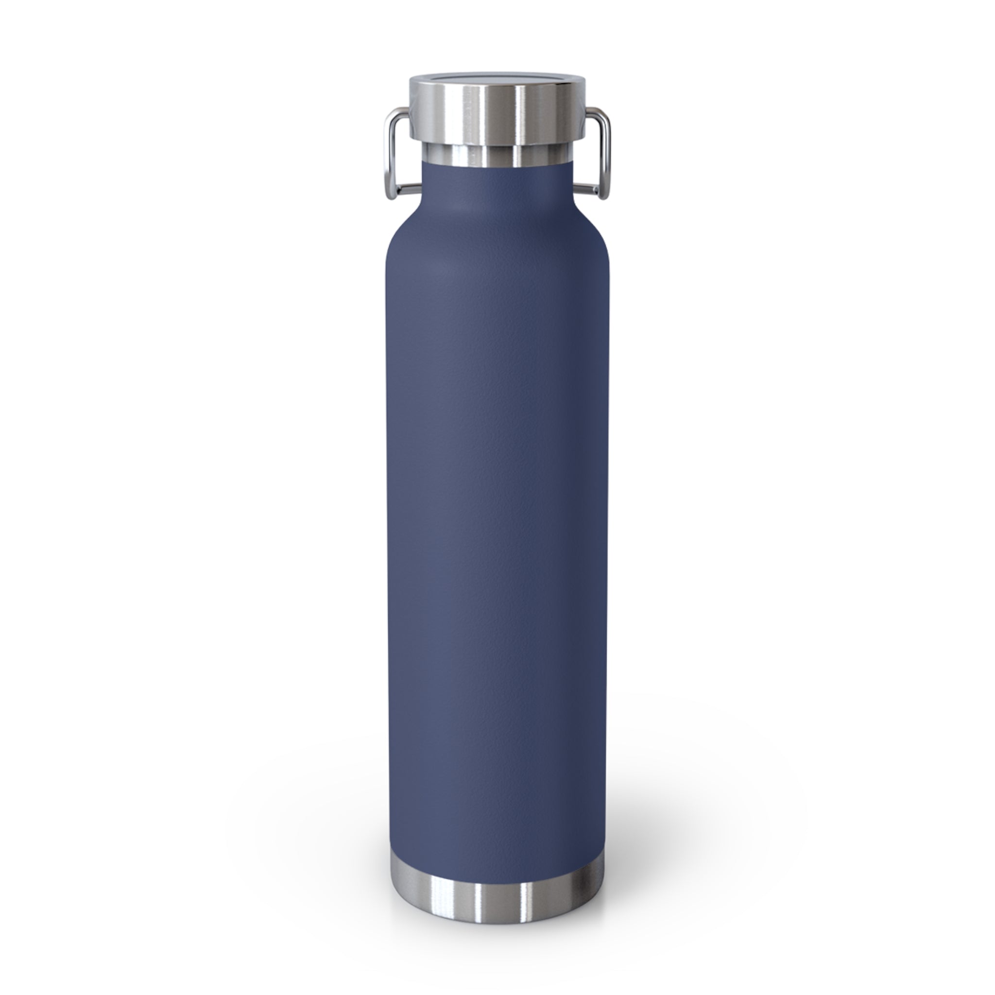 Navy Blue Cute Biting Chicks Quote 22oz Copper Vacuum Insulated Bottle