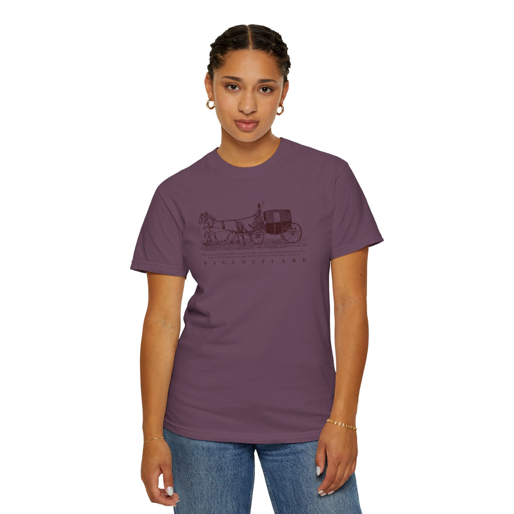 Unisex Burnt Orange Vintage Horse Carriage 100% Cotton T-shirt