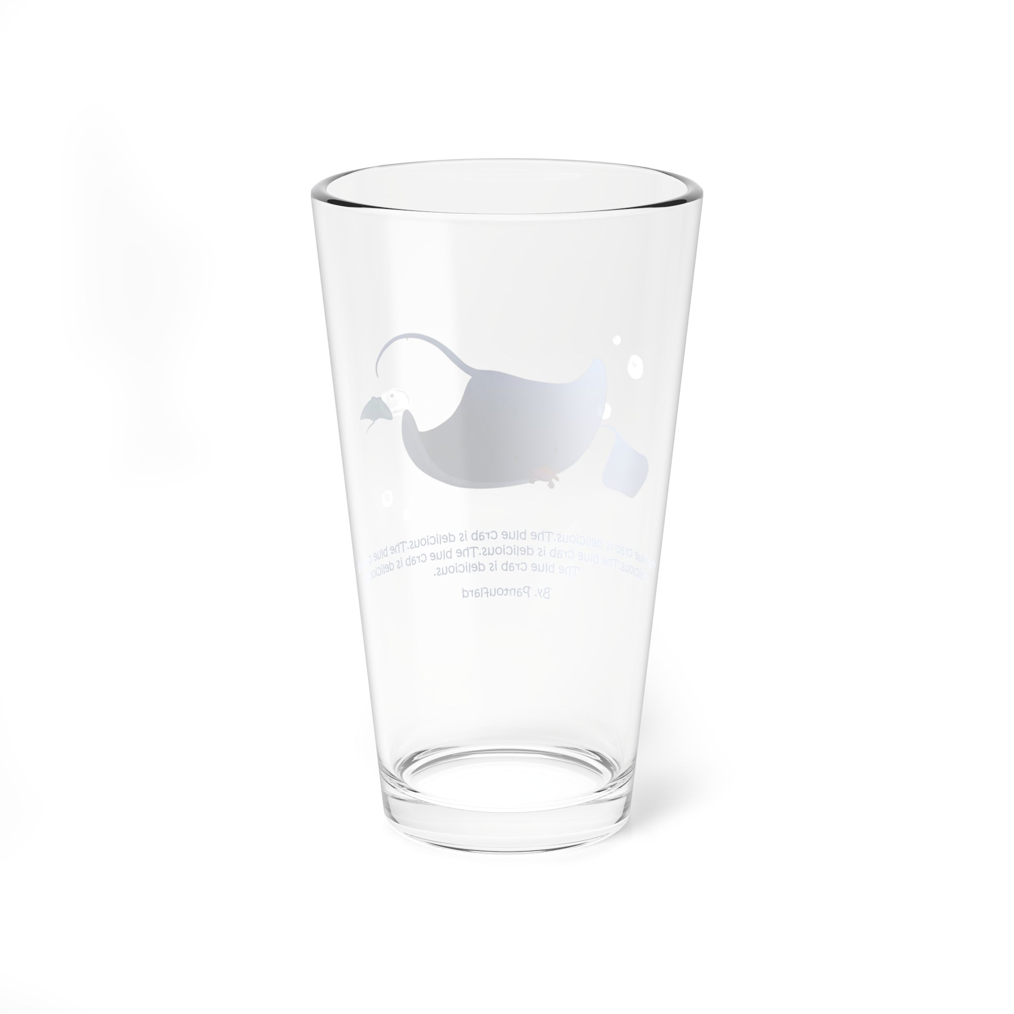 Clear Pantouflard 'Delicious Crab' Stingray Solid Glass Mixer