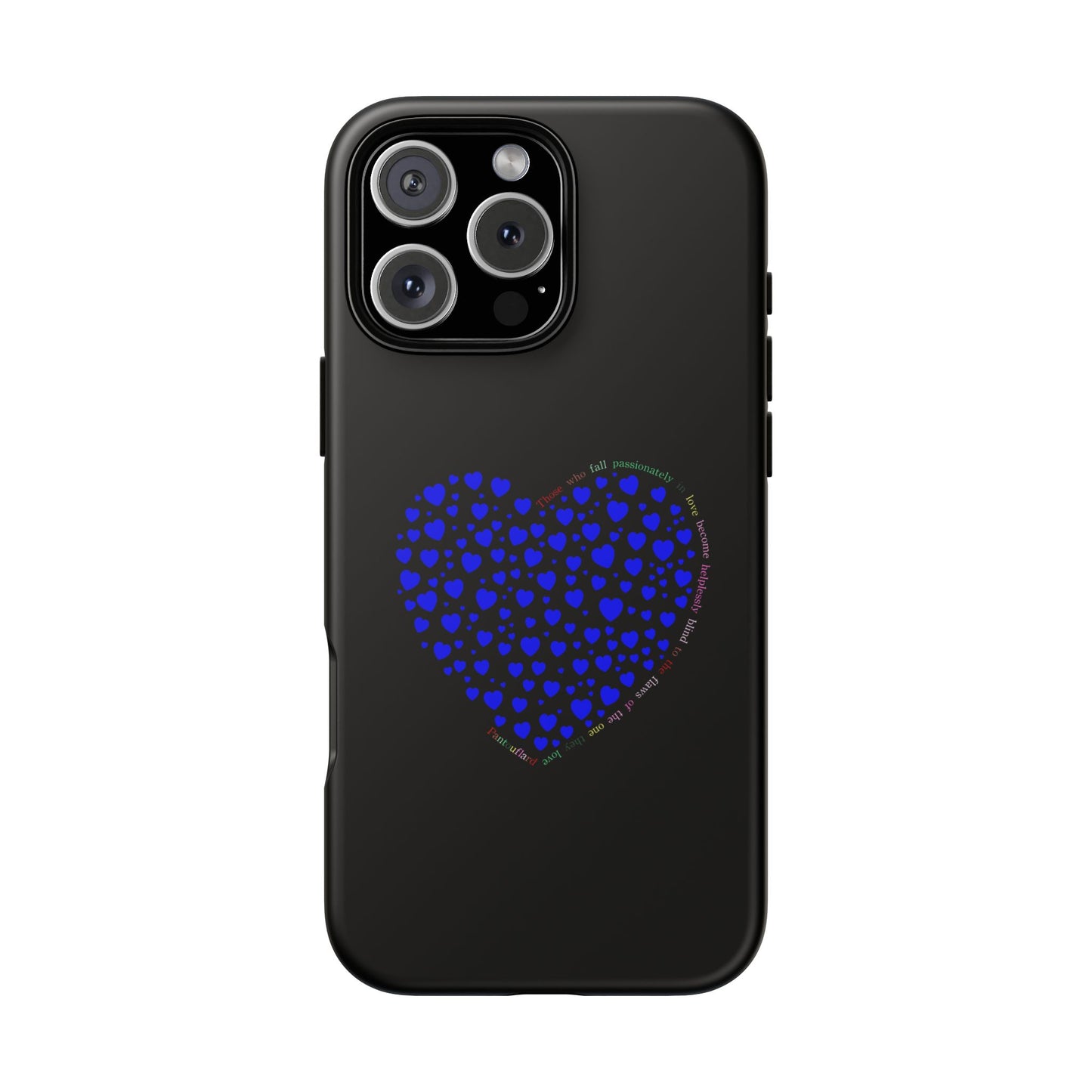 Fundas de corazón azul para teléfonos iPhone, Galaxy, Google Pixel (54 tipos)