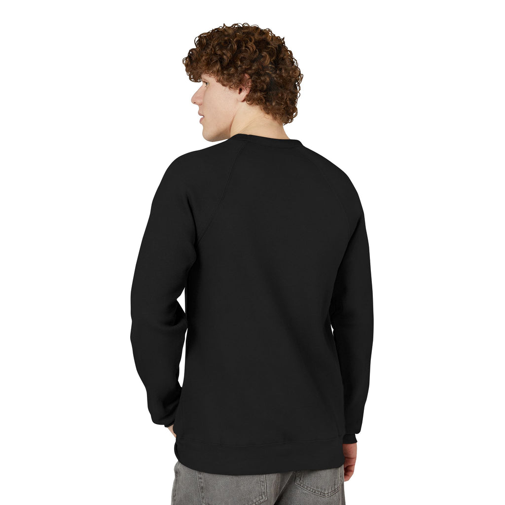 Unisex Old Money Aesthetic Raglan Sweatshirt - Colorful Logo (Premium Sponge Fleece)