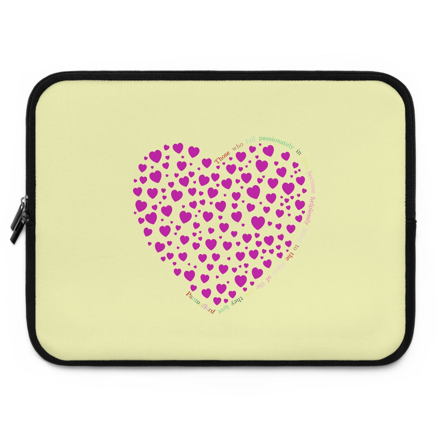 Pink Heart Laptop Sleeve