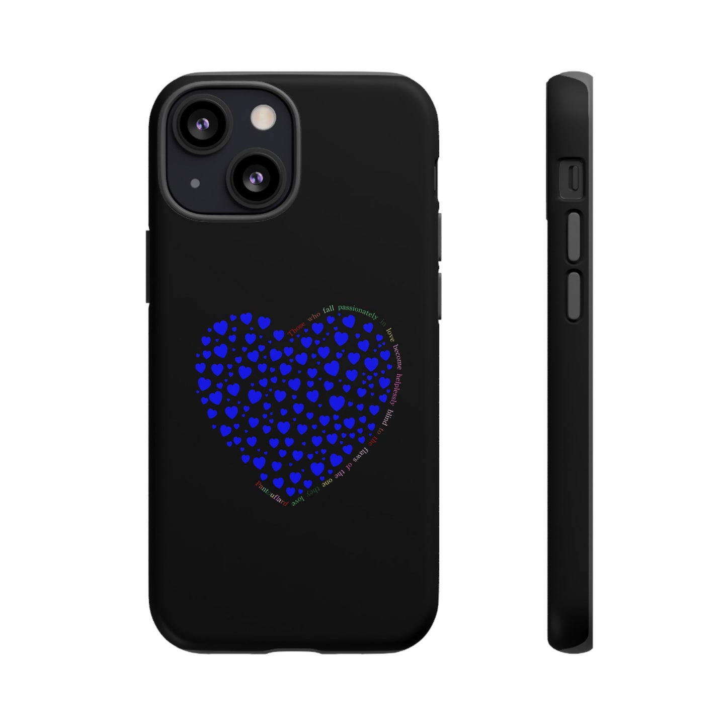 Fundas de corazón azul para teléfonos iPhone, Galaxy, Google Pixel (54 tipos)