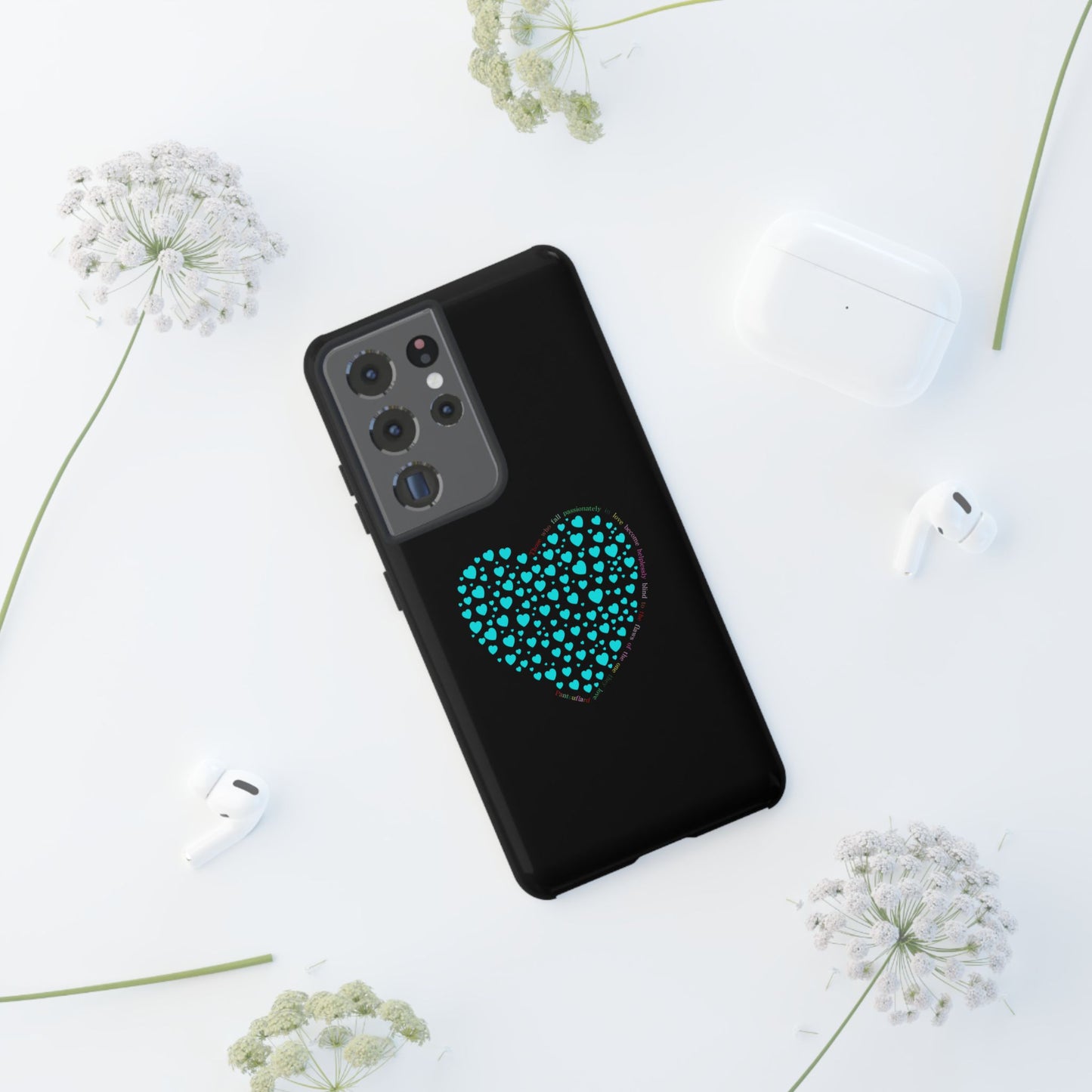 Fundas Mint Heart para teléfonos iPhone, Galaxy, Google Pixel (54 tipos)