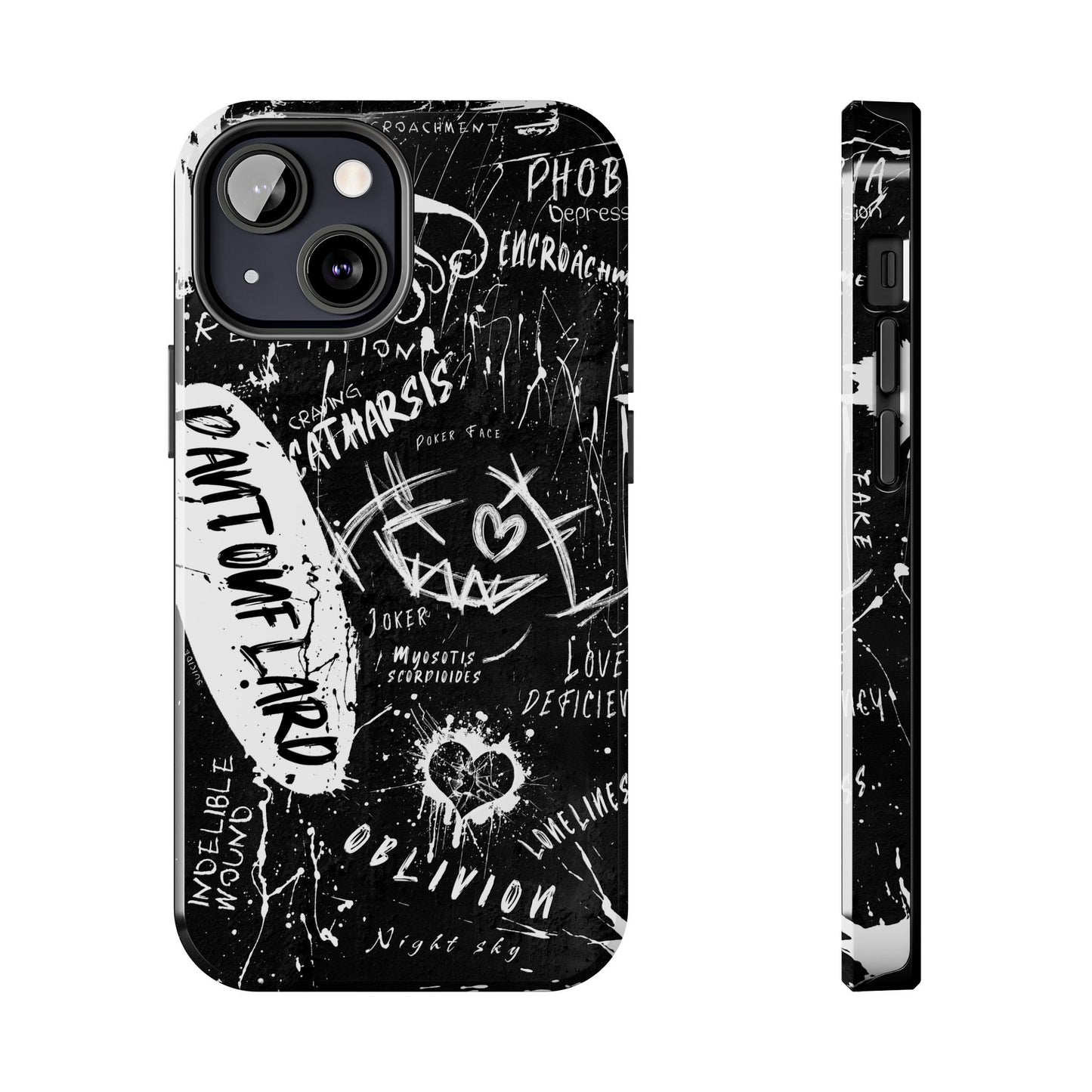 Edgy iPhone Cases for Tough Love - Perfect for Teens and Young Adults, Trendy Art, Unique Gift, Phone Accessories