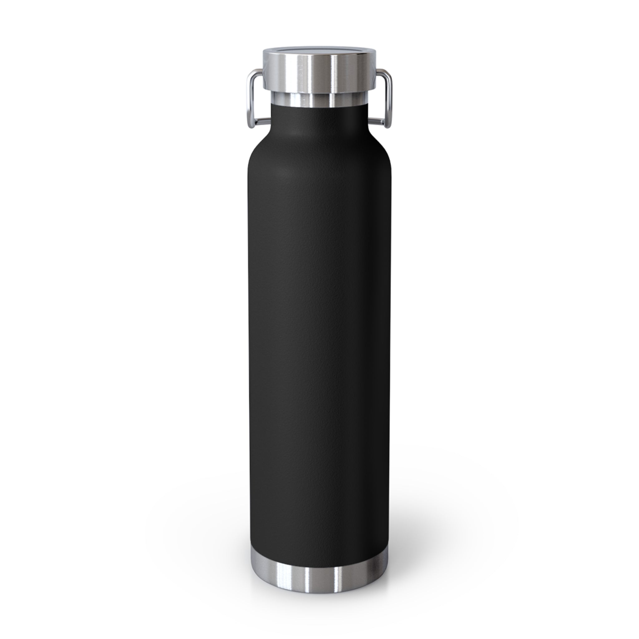 Black Mysterious Black Cat in Bushes 22oz Copper Vacuum Insulated Bottle