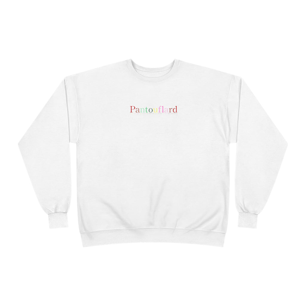 Sustainable Pantouflard Logo Crewneck - Hanes EcoSmart Fleece Sweatshirt (Essential Streetwear)
