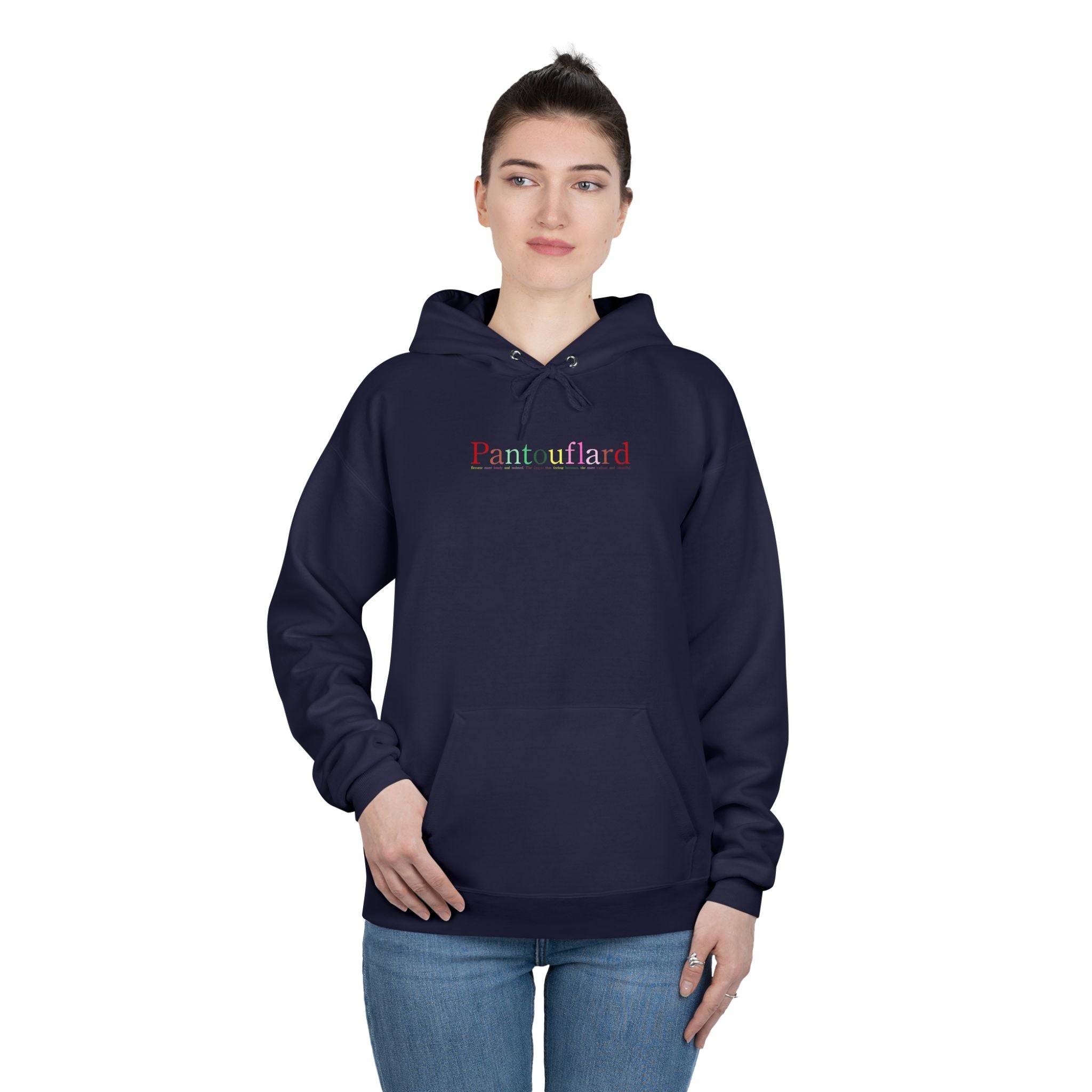 Pantouflard Graphic Eco-Fleece Hoodie | Sustainable Cotton Blend Pullover