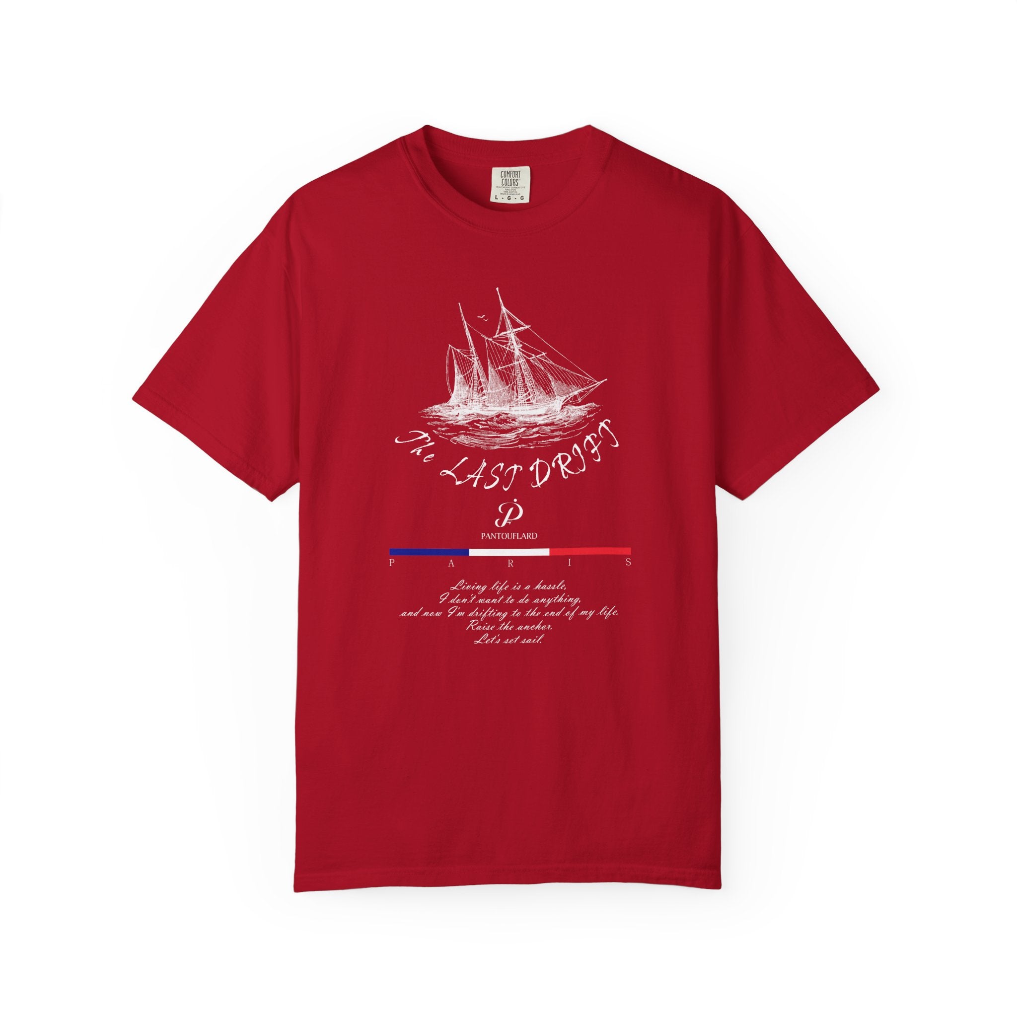 Unisex Navy Blue Nautical Ship The Last Drift 100% Cotton T-shirt