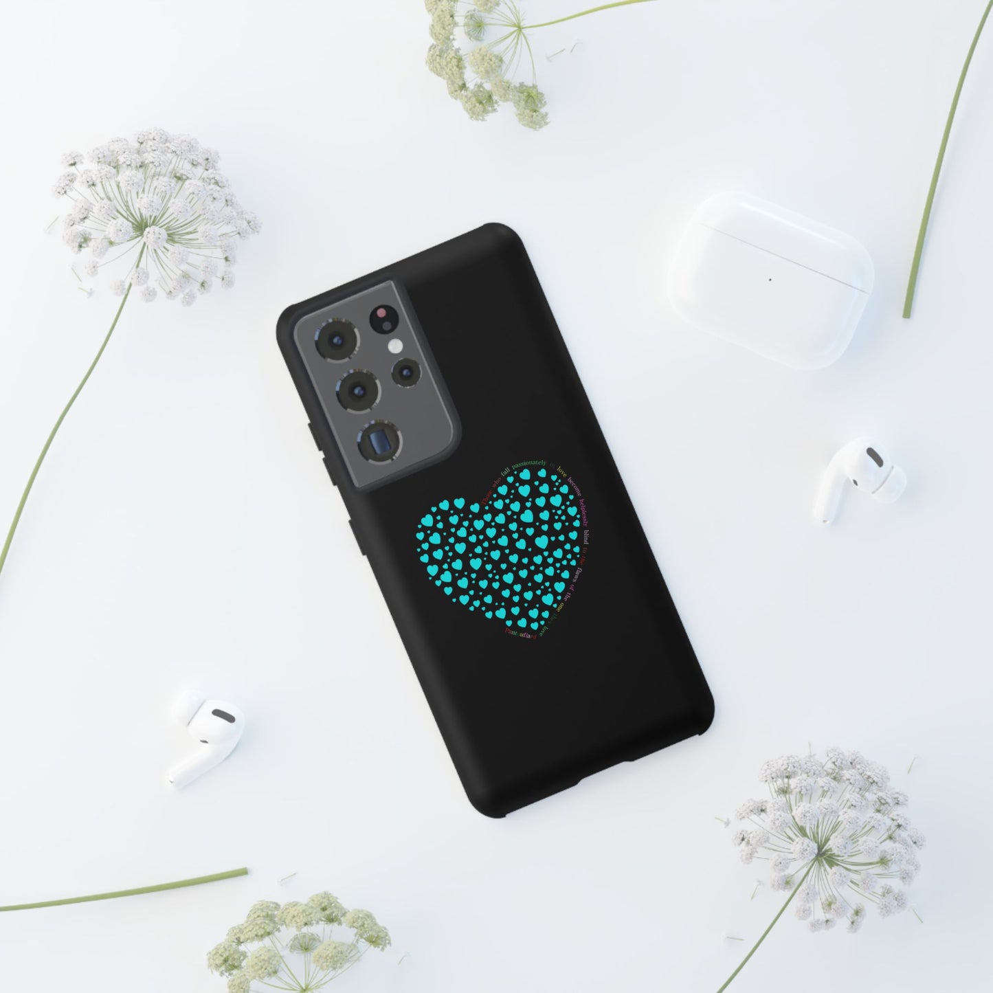 Fundas Mint Heart para teléfonos iPhone, Galaxy, Google Pixel (54 tipos)