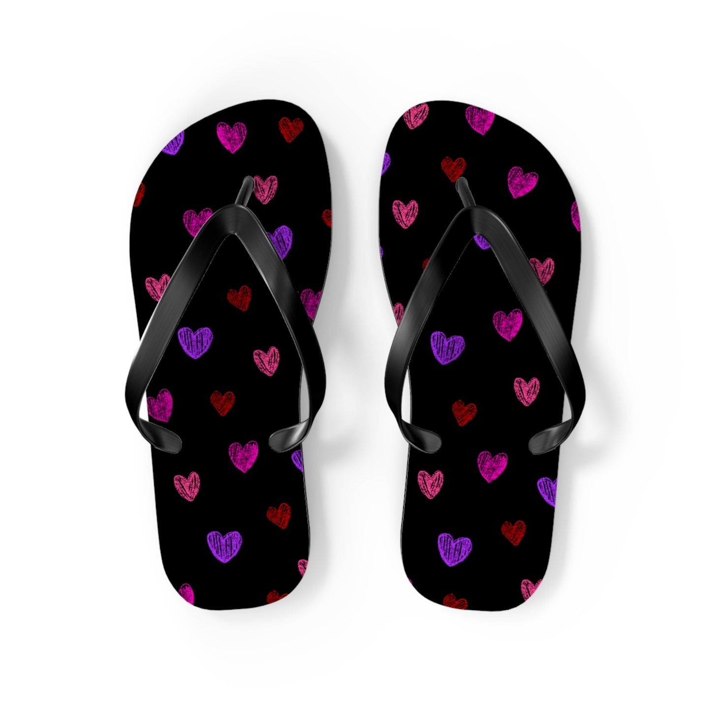 Heart Pattern Flip Flops | Cute Summer Sandals | Beach Footwear | Gift for Her | Valentine’s Day | Casual Summer Vibes | Fun Poolside