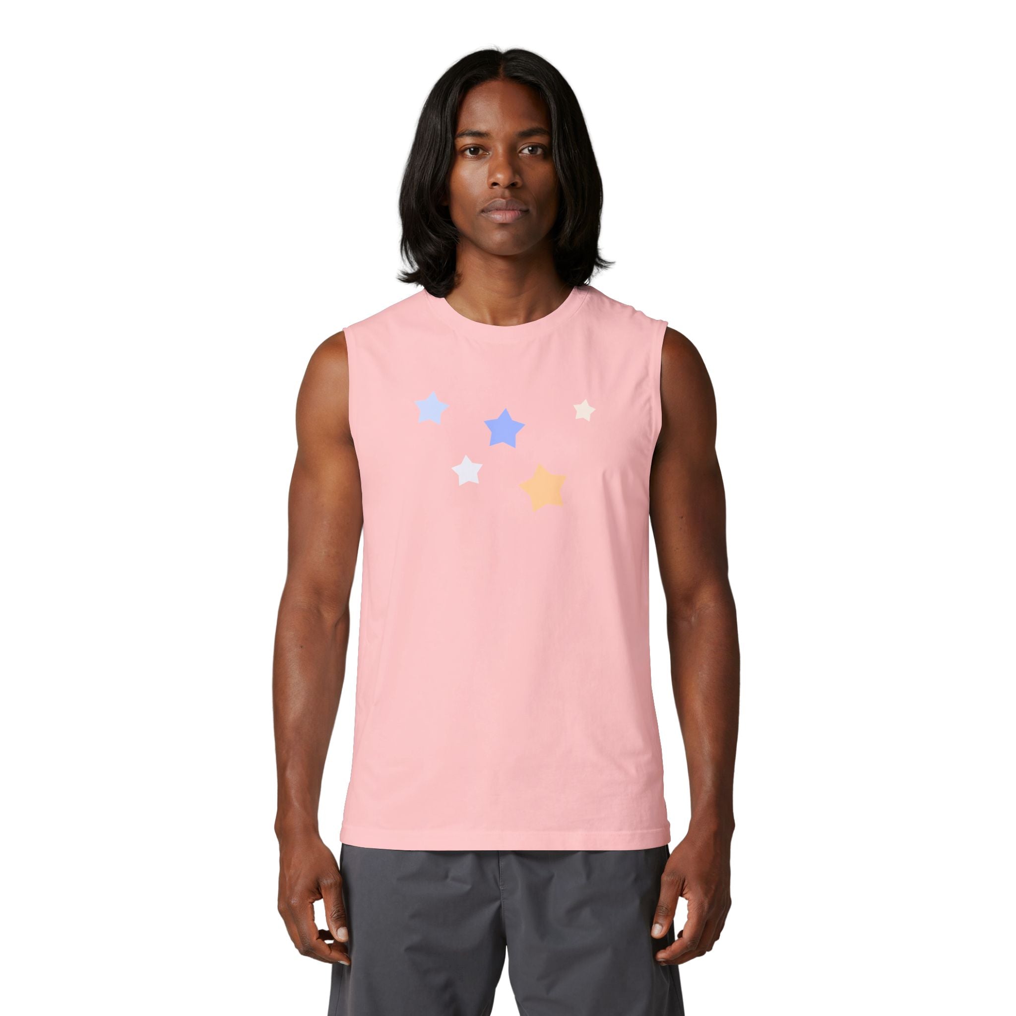 Men's & Women's Cassiopeia Constellation Graphic Jersey Muscle Tank - W-Shape Sleeveless Shirt