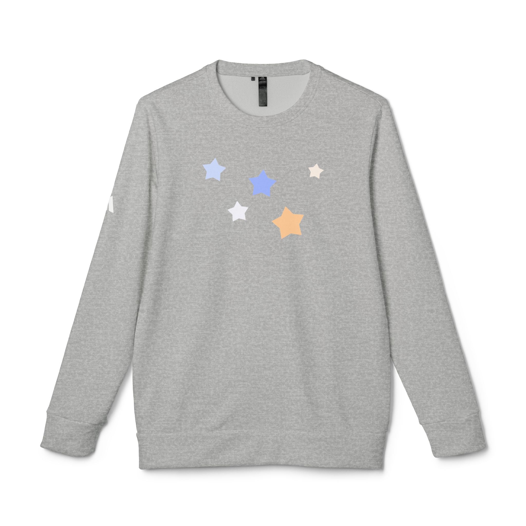 Unisex Royal Blue Kitschy Cassiopeia Constellation BCI Cotton Adidas Sweatshirt